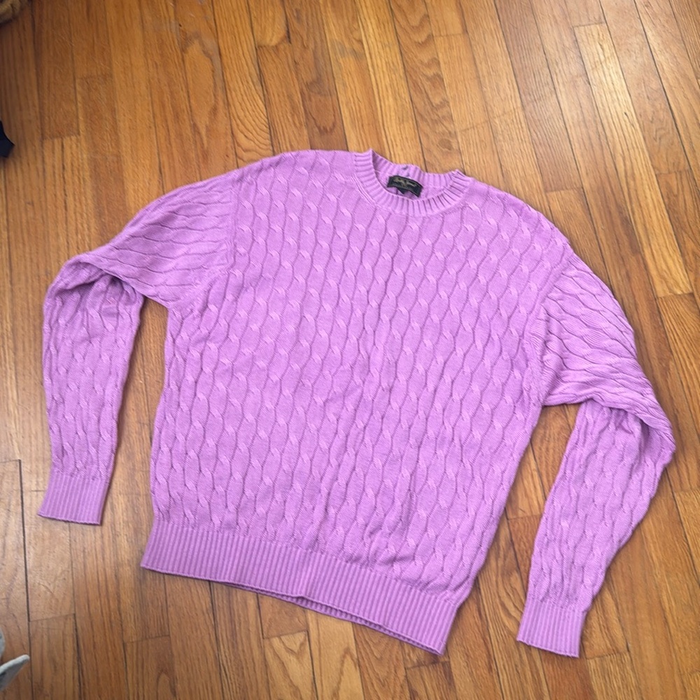 Cabeled Crew Neck Sweater